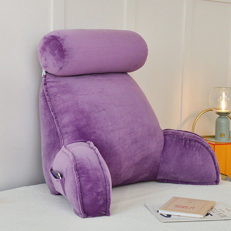 水晶绒带圆床上沙发靠背室枕腰靠垫可拆洗带扶手阅读枕,居家布艺,靠垫/抱枕,淘宝优惠券,粉丝福利购,淘宝优惠卷