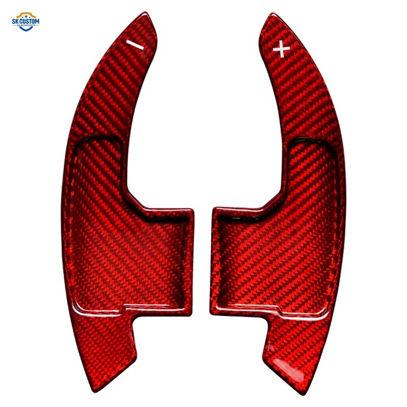 适用野马Mustang2015-2021款 干碳纤维汽车方向盘换挡拨片改装