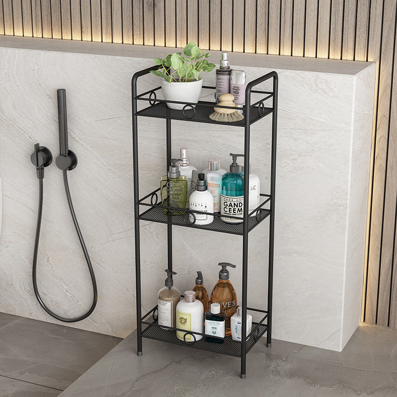 b1a北欧ins浴室收纳置物架落地多层卫生间厕所篮多功能储物客厅