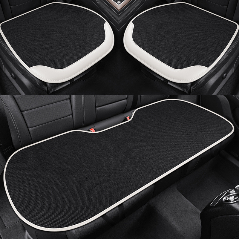 汽车座套通用四季坐垫半包坐套淳麻坐垫车内座椅套后排单坐垫