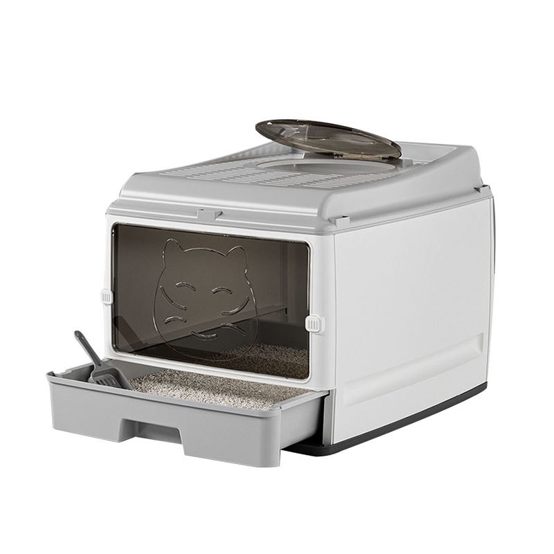 Litter box full semi-enclosed cat toiletK litter box anti-od
