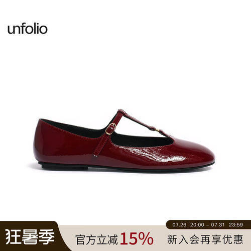 unfolioT字带玛丽珍鞋单鞋