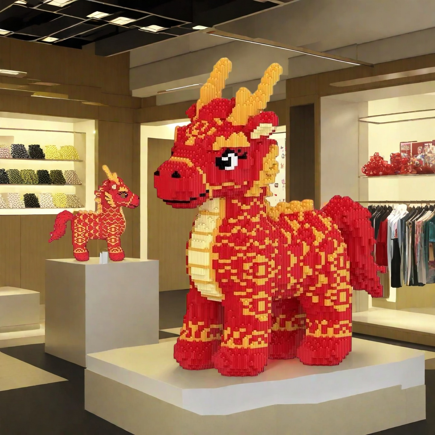 2026新款马年系列国潮积木拼装拼图儿童玩具男女新年生日礼物摆件,玩具/童车/益智/积木/模型,普通塑料积木,淘宝优惠券,粉丝福利购,淘宝优惠卷