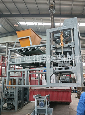 非洲混凝土制砖机Fully automatic cement brick making machine