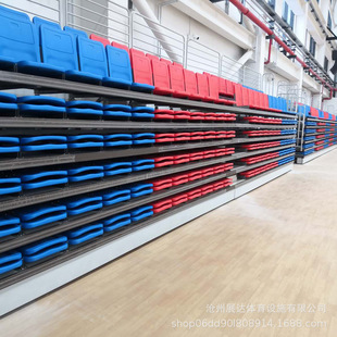 可伸缩式观众看台伸缩看台折叠座椅电动伸缩看台座椅联排户外商用