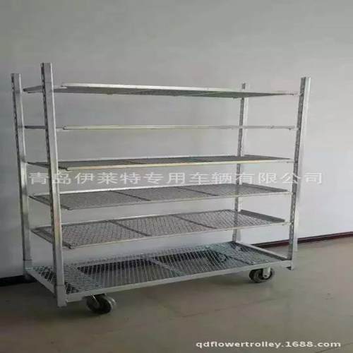 供应花架车 盆景摆放工具车---拉板网花卉台车 园艺农业工具车