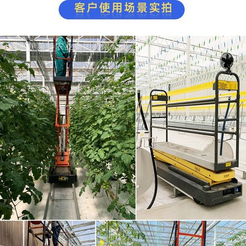 大棚摘菜机观光温室液压摘菜平台，全自动采摘机电动液压式升降车