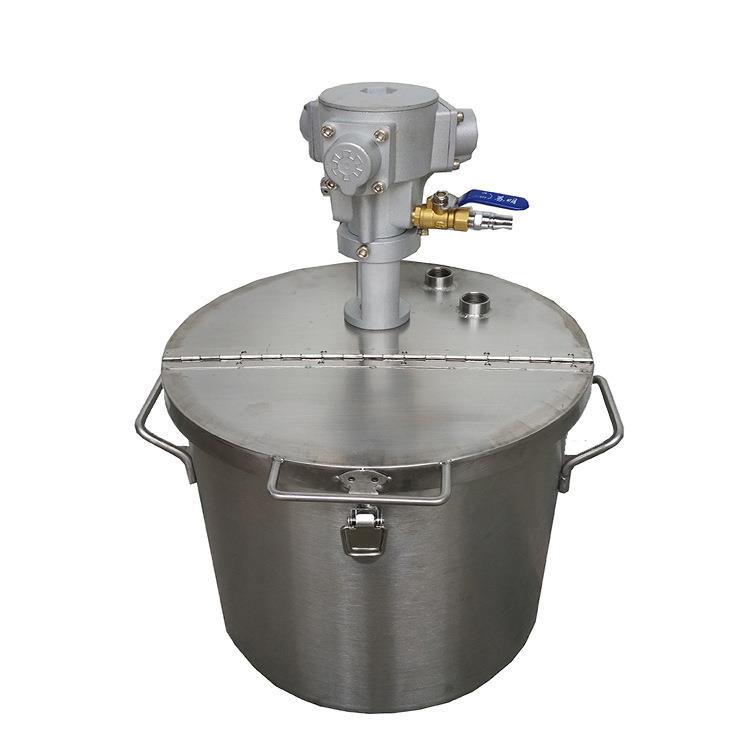 GANGONG/赣工20L不锈钢防爆油漆气动搅拌桶涂料液体化工搅拌罐/釜