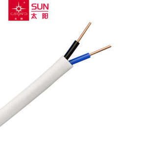 南平太阳牌2芯硬护套线BVVB2*1/1.5/2.5/4/6平方阻燃家用照明电线