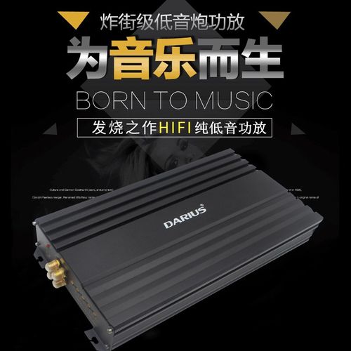 D类数字型1000W大功率发烧级超G重纯低音无源双音圈低音炮功放