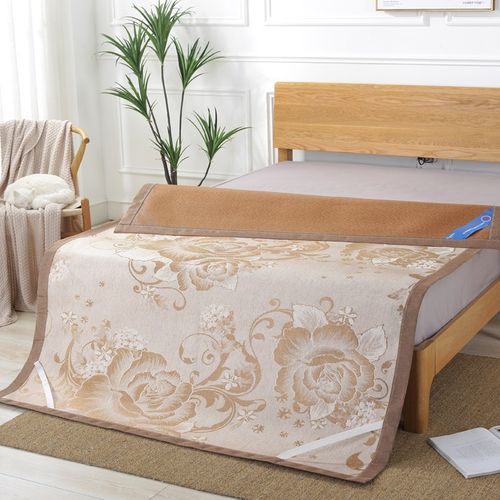 藤席双面冰丝凉席1.8m床1.5m三件套1.2米可折叠T单人宿舍学生席子