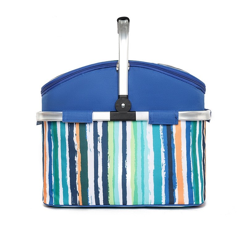 户外手提篮子野餐保温袋可携式折叠购物篮防水冰包铝U箔加厚大号,收纳整理,购物篮,淘宝优惠券,粉丝福利购,淘宝优惠卷