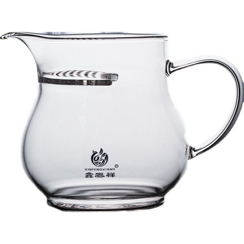 公道杯茶漏一体玻璃耐热加厚分茶器套G装绿茶茶具月牙过滤泡茶公