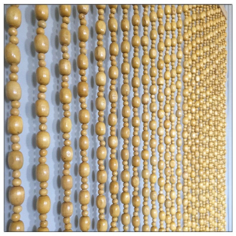 木珠门帘 中式挂帘 卧室玄关隔断帘 L卫生间 家用珠帘免打孔