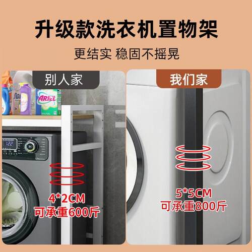 洗衣机置物架滚筒洗碗机架子洗衣液落地阳台双层烘干X机上方叠放