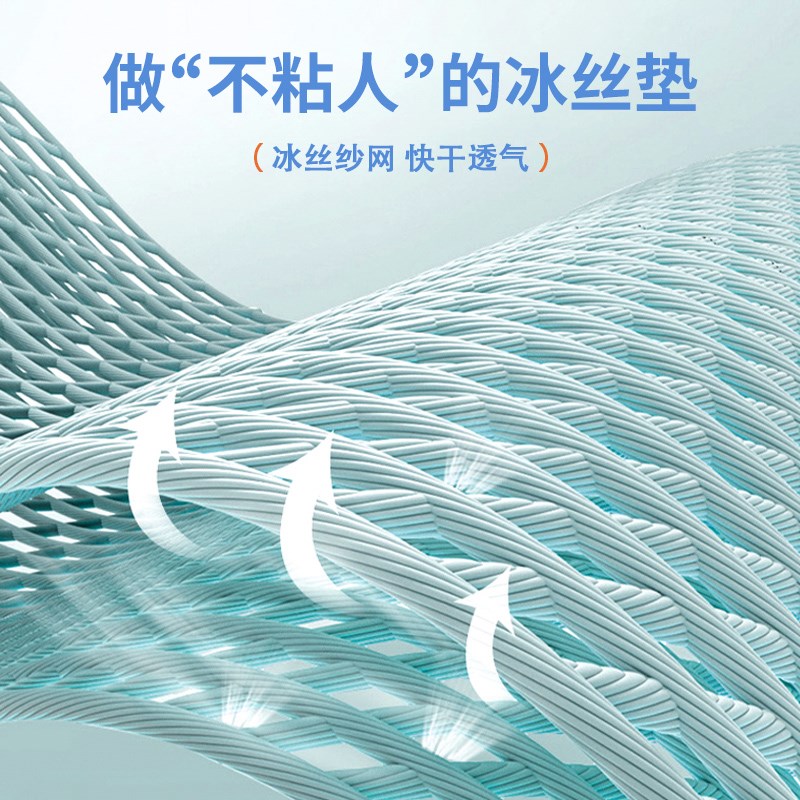 2025夏e季凉席冰丝坐垫办公室透气冰凉座垫防滑躺椅垫摇摇椅屁垫