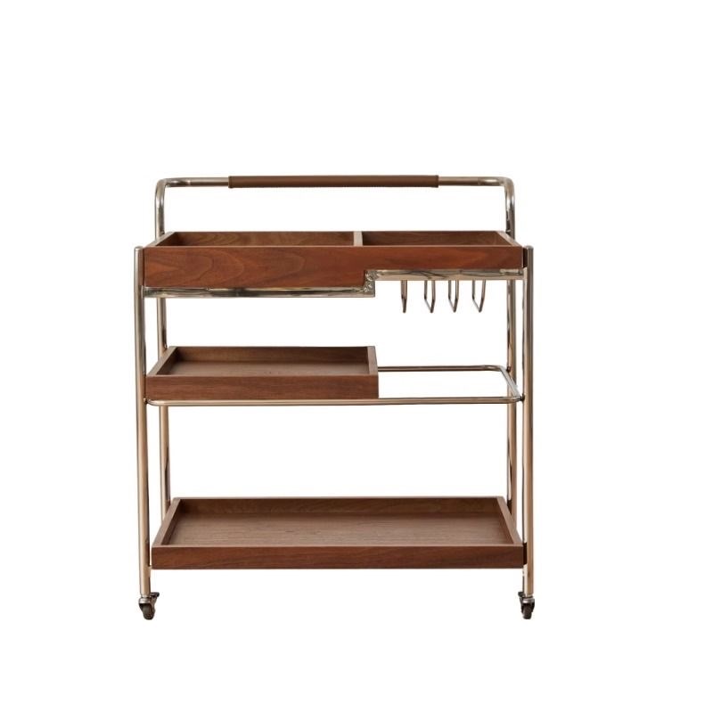 实木客厅可e移动沙发边几小推车边几白蜡木覆古侧边柜角几小茶几