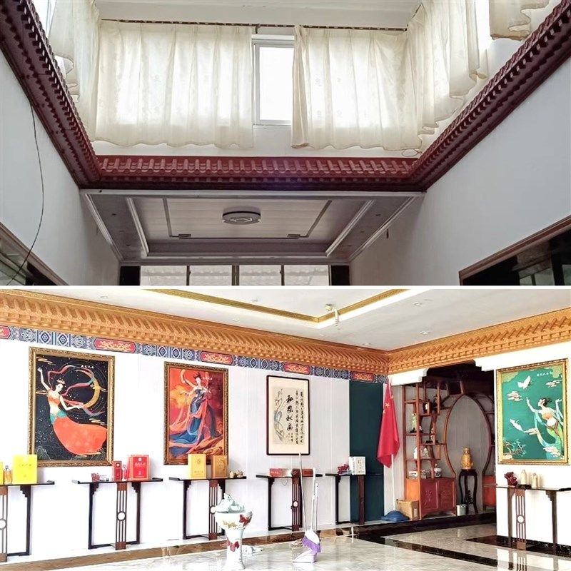 35封板免架子屋檐装饰外檐y带架子庭院门头造型大瓦仿古瓦屋檐,基础建材,屋顶装饰瓦,淘宝优惠券,粉丝福利购,淘宝优惠卷