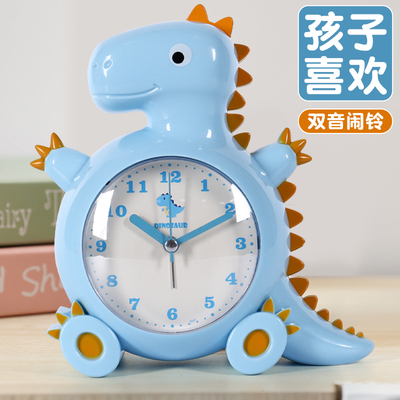 2023自律闹钟k儿童男孩子小学生用专用懒虫起床神器卡通静音时钟