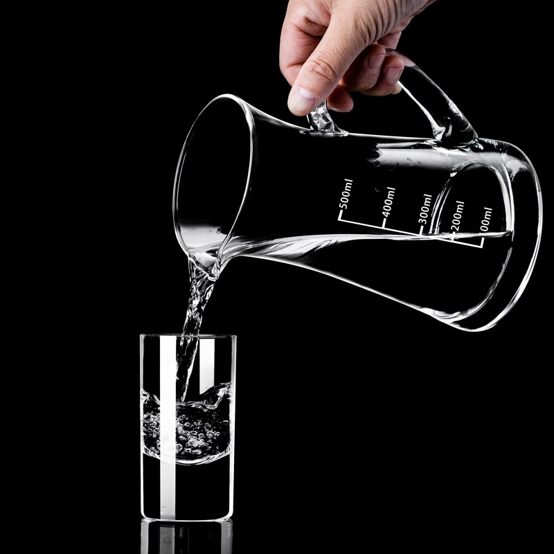 大容量带a刻度红酒醒酒器倒酒器加厚玻璃白酒分酒器老酒勾兑分酒