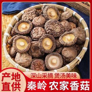 旗舰陕西秦岭柞水香菇干货500g优质土特产野生蘑菇花菇剪脚家用食