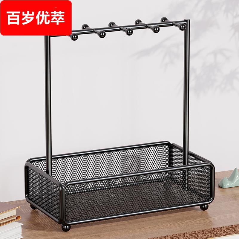 毛笔笔架覆古挂架笔托 托免洗笔架毛笔挂架子展示架毛笔墨纸砚专用多功能收纳层架摆件笔挂文房四宝摆件挂笔