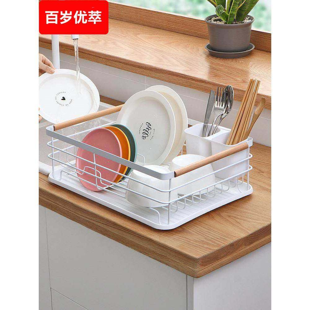 沥水碗架厨房碗碟架沥水架盘子收纳家用放碗水槽置物架碗筷滤水架