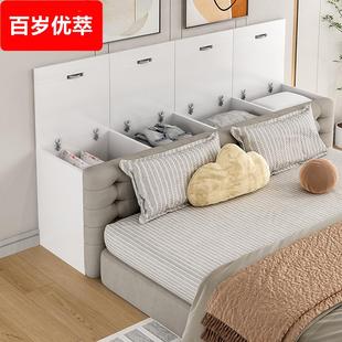 K8实木床尾柜超窄夹缝柜榻榻米储物柜床边柜储物柜床头收纳柜长条