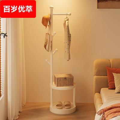 实木挂衣架落地卧室多功能小型床边家用房间衣服挂架不占地衣帽架