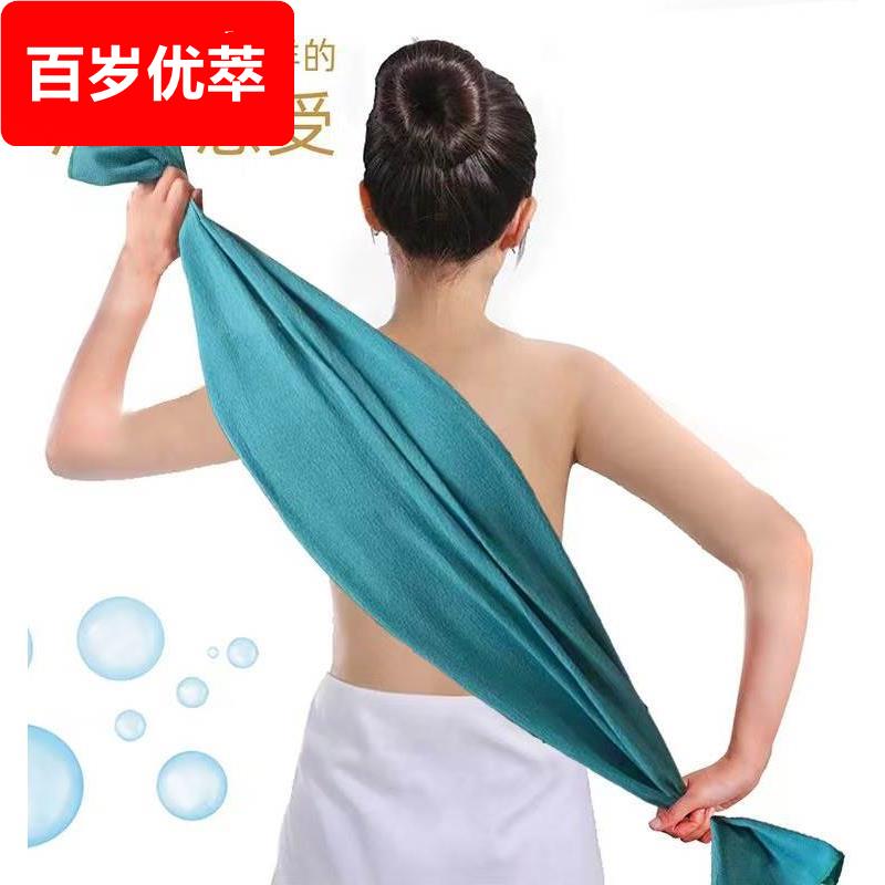 搓澡巾粗砂东北澡堂后背用强力搓泥拉背长条搓背神器洗澡巾女士