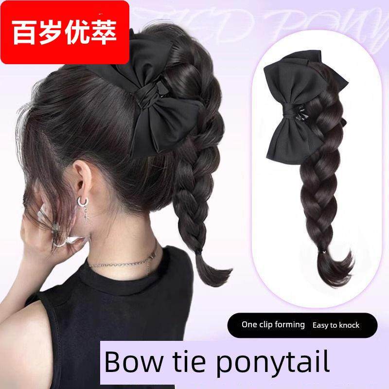 假发编织女性高马尾蝴蝶结夹麻花编织人工新中国风半系自然蓬松卷,家庭/个人清洁工具,盘发器,淘宝优惠券,粉丝福利购,淘宝优惠卷