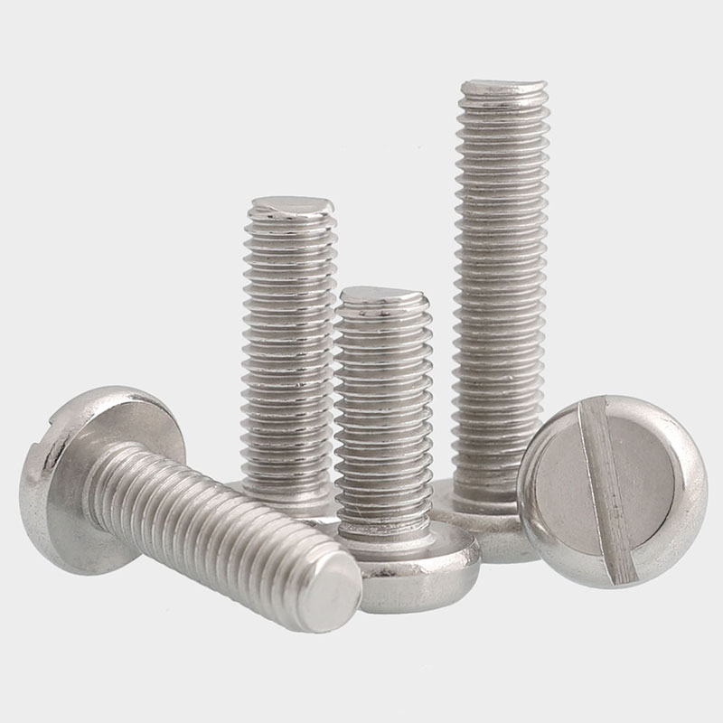 M5M6M8M10 304不锈钢盘头一字螺丝开槽一字螺丝M5*6/8/10W/12 GB6