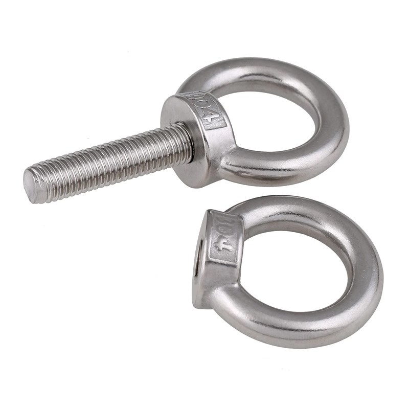 螺母吊环M24挂钩吊钩羊角3v04吊环螺丝活接螺帽铁圆环圆形M5螺丝