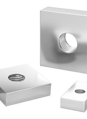 304不锈钢长方形螺母铁方型铝型材滑块螺母四方螺帽M4M5MV6M8M10m