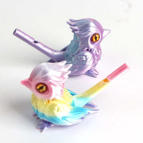 3D打印小鸟口哨儿童玩具