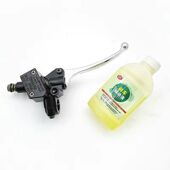 适配豪爵福星100S HJ100T 7D踏板车刹车上泵碟刹泵总成手把镜座