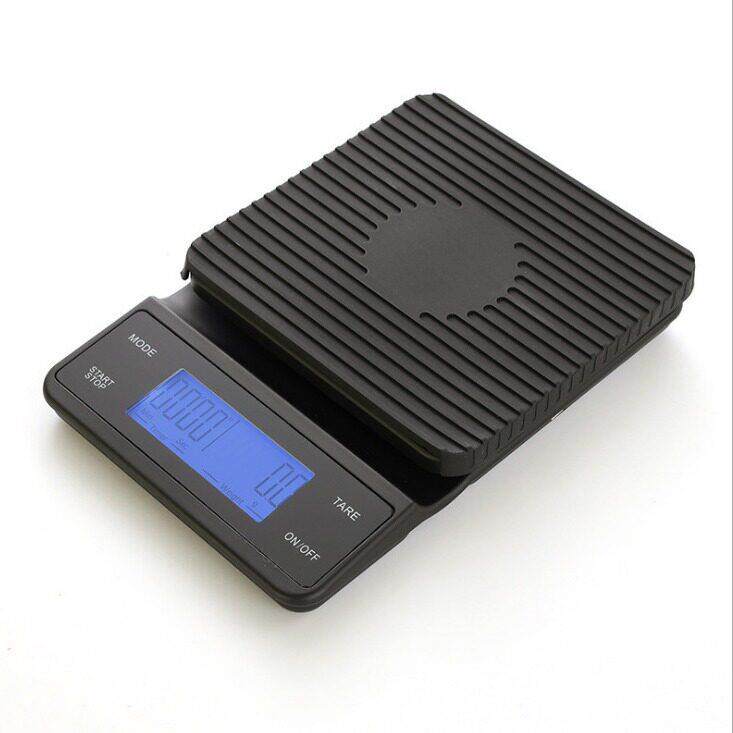 新款手冲咖啡电子秤3KG/0.1 充电带蓝牙咖啡称触摸硬屏带计时功能