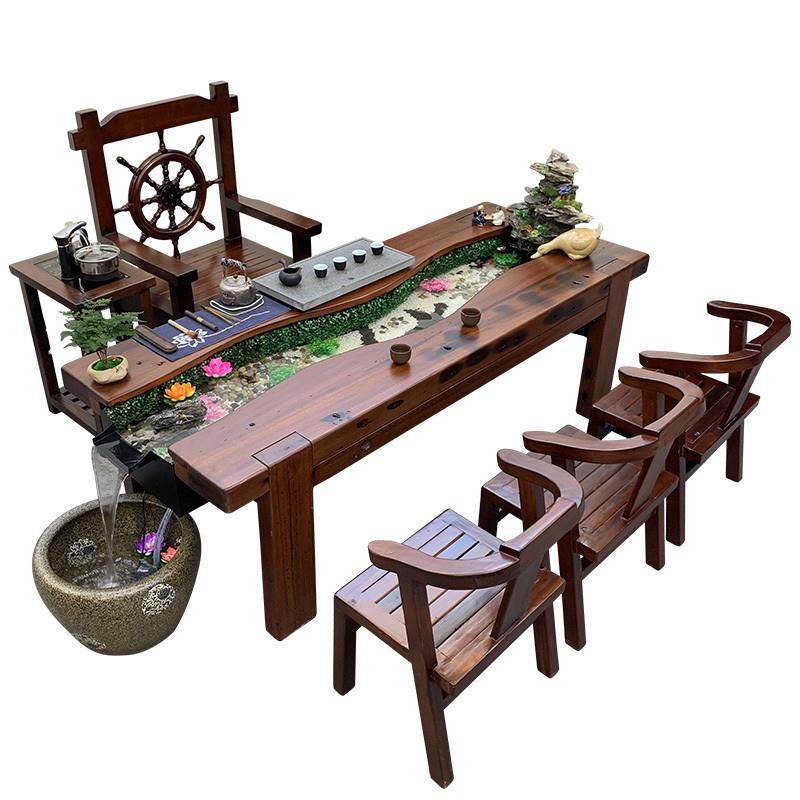 ShJ景观高挡高山流水茶桌山水泡茶桌椅组合套装办公室茶桌一体一,住宅家具,茶几,淘宝优惠券,粉丝福利购,淘宝优惠卷