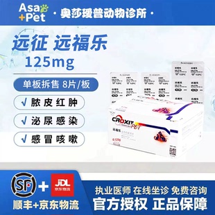 远征远福乐消炎头孢羟氨苄宠物猫狗脓皮症细菌球菌溃烂感冒乐利鲜