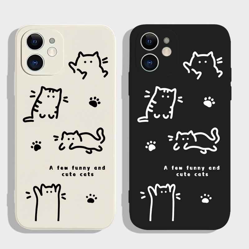 欢乐猫咪适用oppok13turbo手机壳findx9/8/7/6/5/3pro硅胶k12x新款k9pro磨砂k11薄k10防摔k9x/s男女k5全包k7