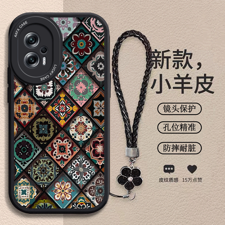 五彩图腾适用红米note11tpro十手机壳Redmi小米note12tpro十保护套note11tpro+新款女生全包防摔note12tpro+