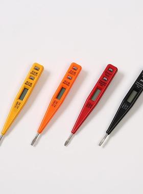 黑色小型电子感应测电笔数显数字试电笔电工验电笔家用电子工具