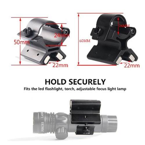 户外战术强磁吸铁支架磁铁电筒夹快拆支架Portéemagnétique