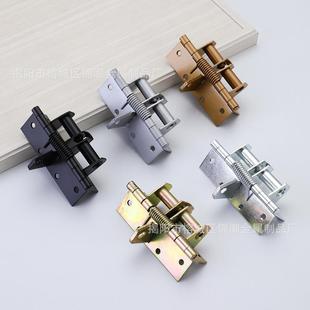 4寸弹簧定位合页90度直角定位多功能缓冲自动关门闭门器防撞合页