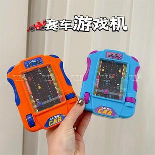 儿童赛车闯关大冒险手掌上游戏机便携玩具3岁6男女孩模拟开小汽车