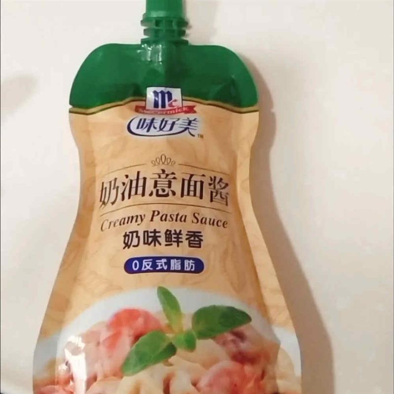 速发奶油意大利面酱意意面酱白酱宿舍蘑菇粉通心粉拌面酱