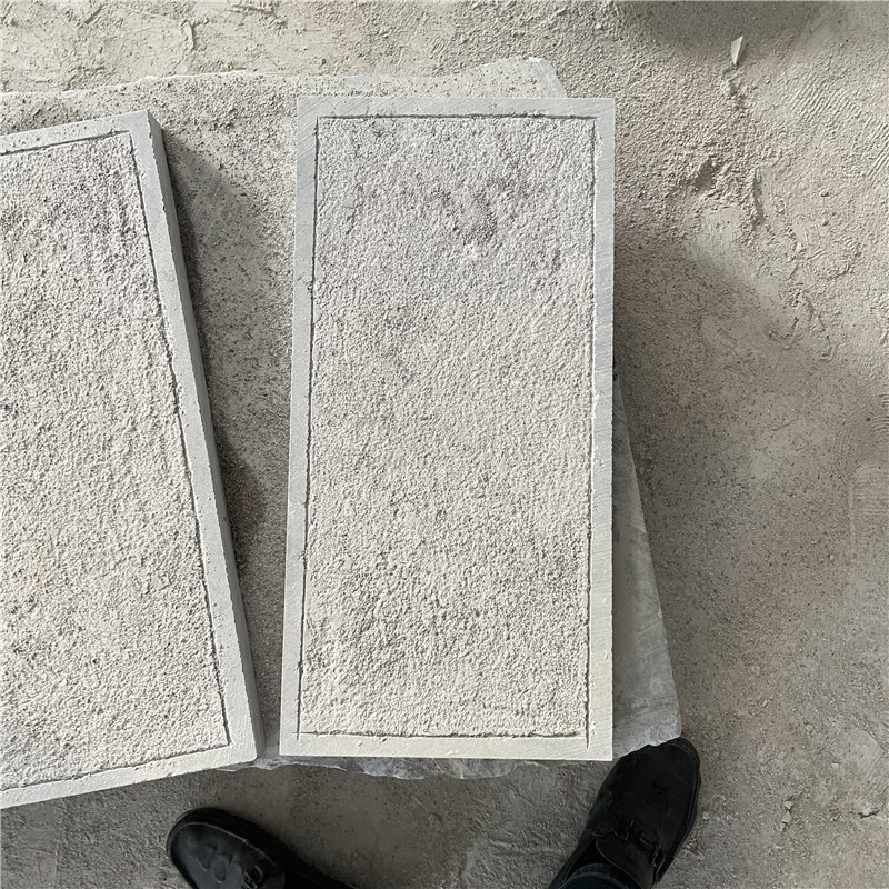 定制山东青石板手凿面切面机工程铺路石板亭公园别墅装修踏步石