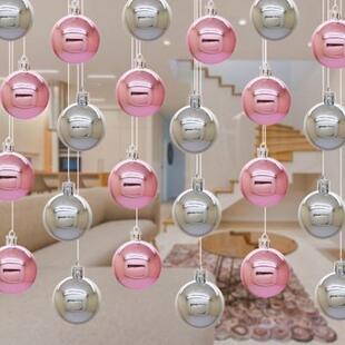 装饰球吊球圣诞球挂件电镀球圆球门店天花板吊顶橱窗房间彩球布置