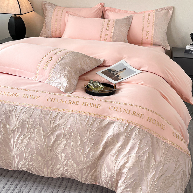 高端红色婚庆床上四件套喜庆婚被套轻奢床单礼新婚床笠结婚嫁床品