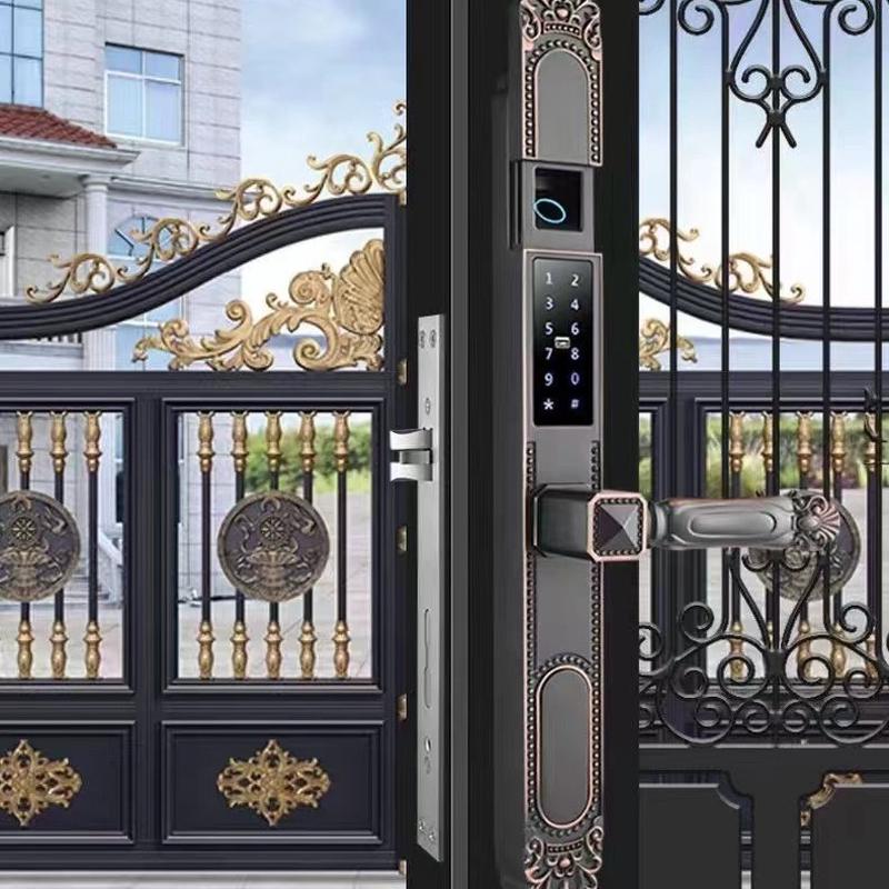 app大院户外防水ip68双面指纹密码卡片通通锁别墅门控制智能门锁